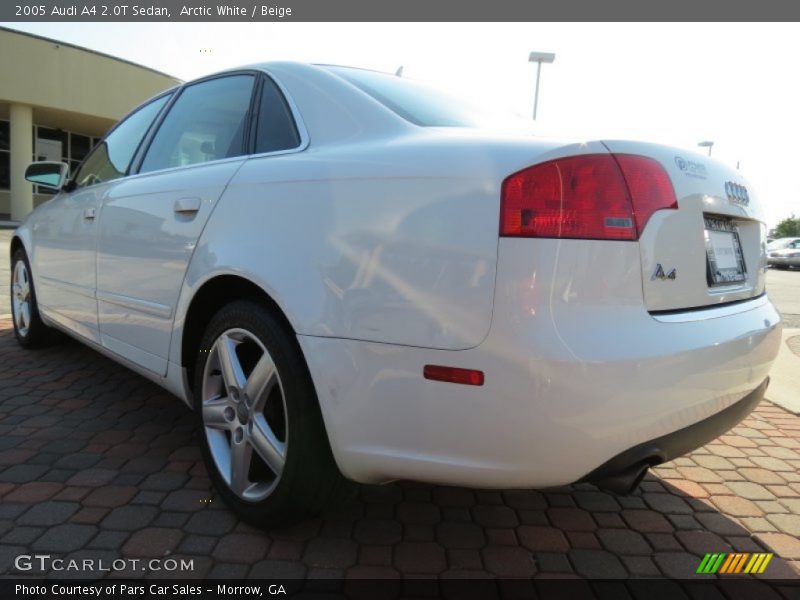 Arctic White / Beige 2005 Audi A4 2.0T Sedan