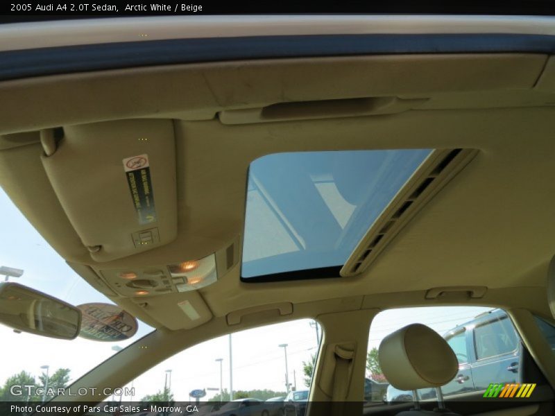 Arctic White / Beige 2005 Audi A4 2.0T Sedan