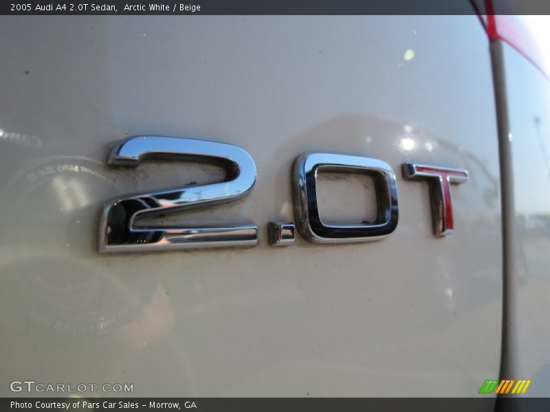 Arctic White / Beige 2005 Audi A4 2.0T Sedan