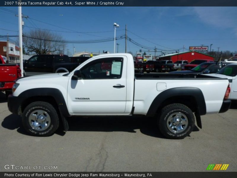 Super White / Graphite Gray 2007 Toyota Tacoma Regular Cab 4x4