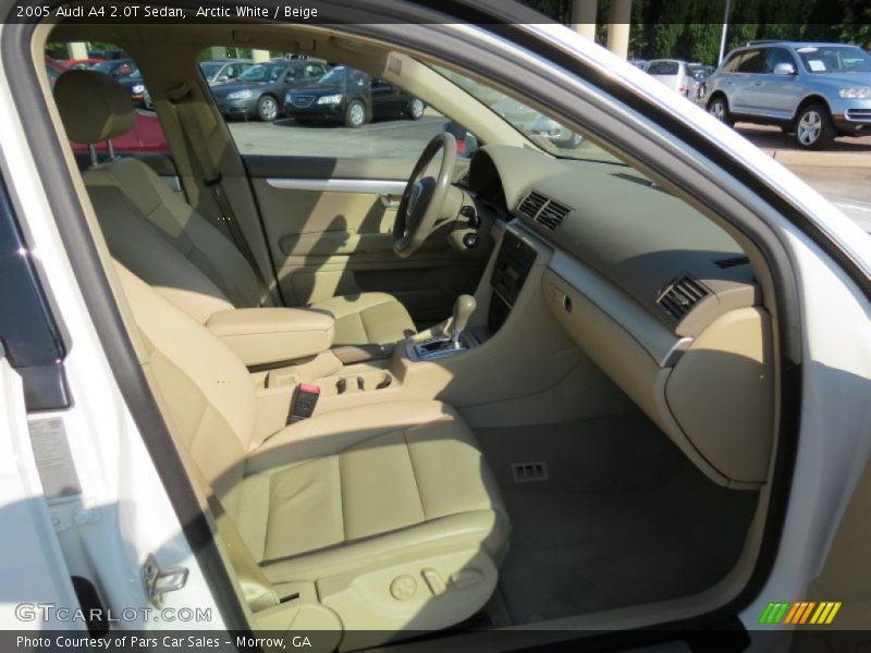 Arctic White / Beige 2005 Audi A4 2.0T Sedan