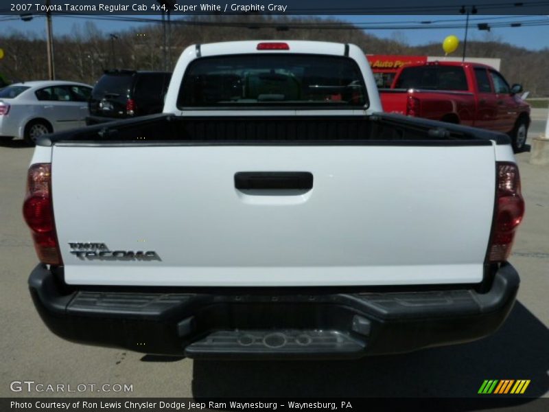 Super White / Graphite Gray 2007 Toyota Tacoma Regular Cab 4x4