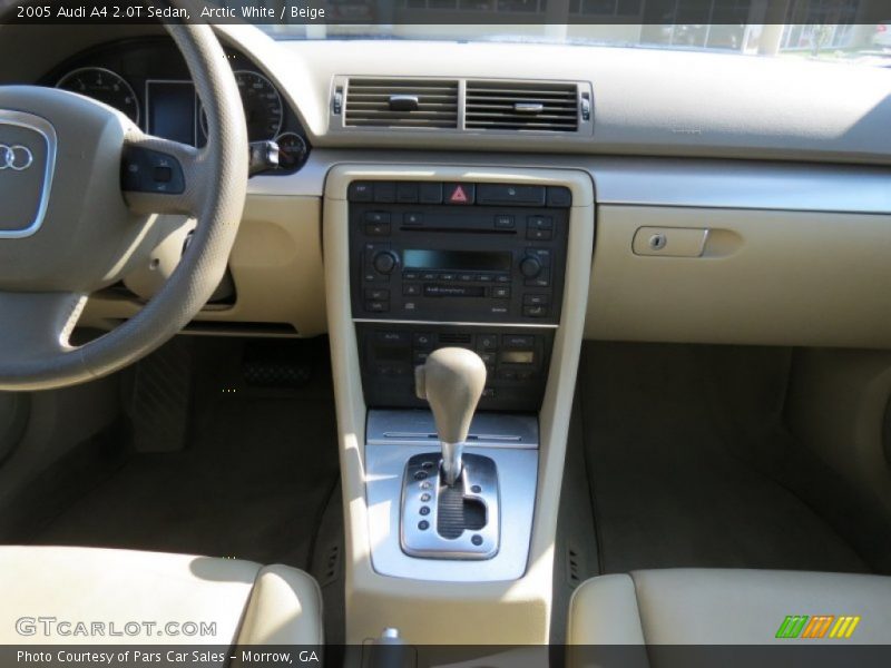 Arctic White / Beige 2005 Audi A4 2.0T Sedan