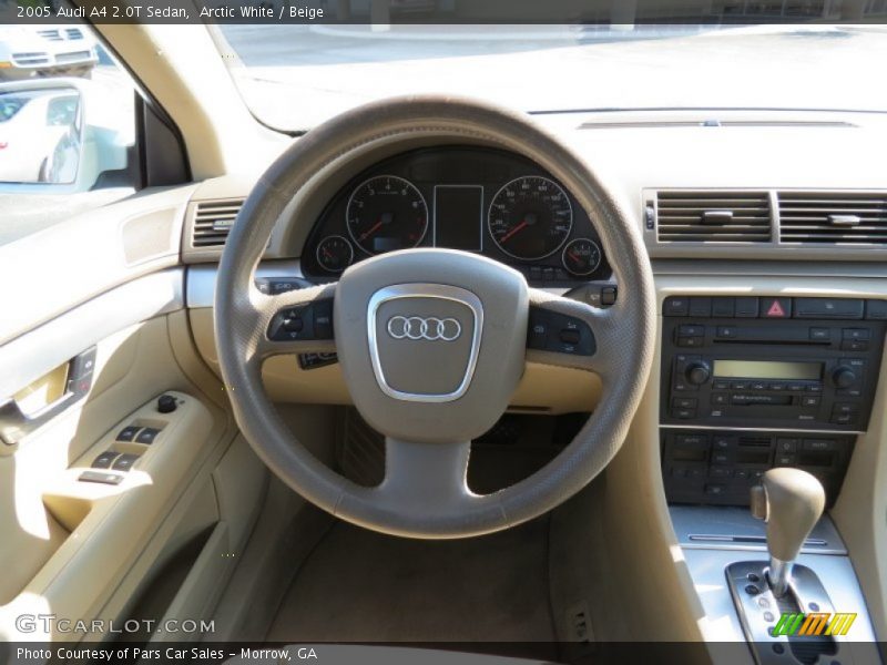 Arctic White / Beige 2005 Audi A4 2.0T Sedan