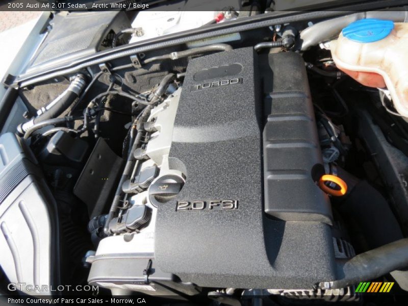 Arctic White / Beige 2005 Audi A4 2.0T Sedan