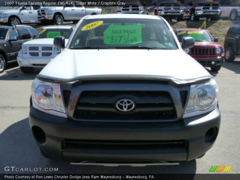 Super White / Graphite Gray 2007 Toyota Tacoma Regular Cab 4x4