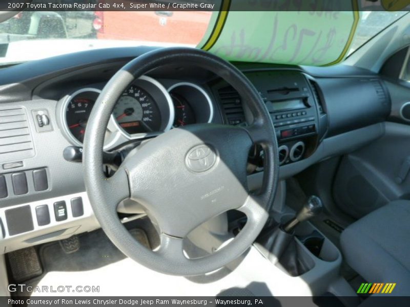 Super White / Graphite Gray 2007 Toyota Tacoma Regular Cab 4x4