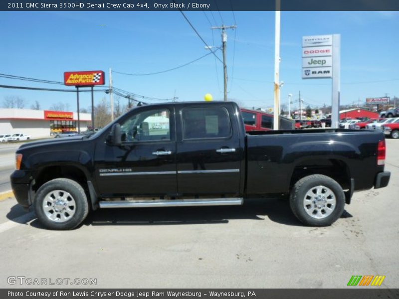 Onyx Black / Ebony 2011 GMC Sierra 3500HD Denali Crew Cab 4x4