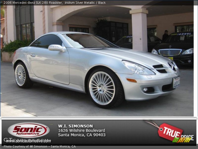 Iridium Silver Metallic / Black 2006 Mercedes-Benz SLK 280 Roadster