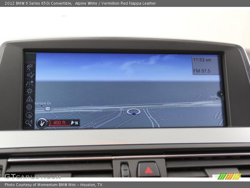 Alpine White / Vermillion Red Nappa Leather 2012 BMW 6 Series 650i Convertible