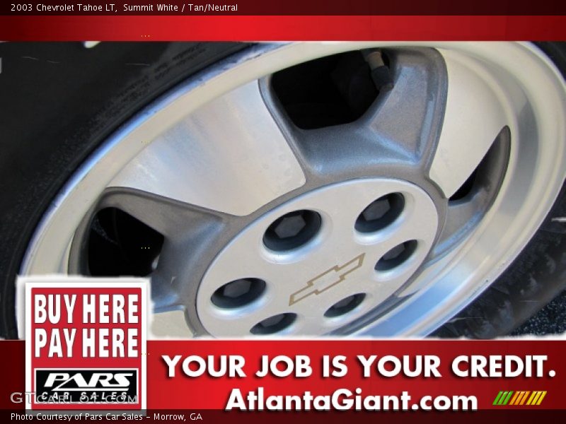 Summit White / Tan/Neutral 2003 Chevrolet Tahoe LT