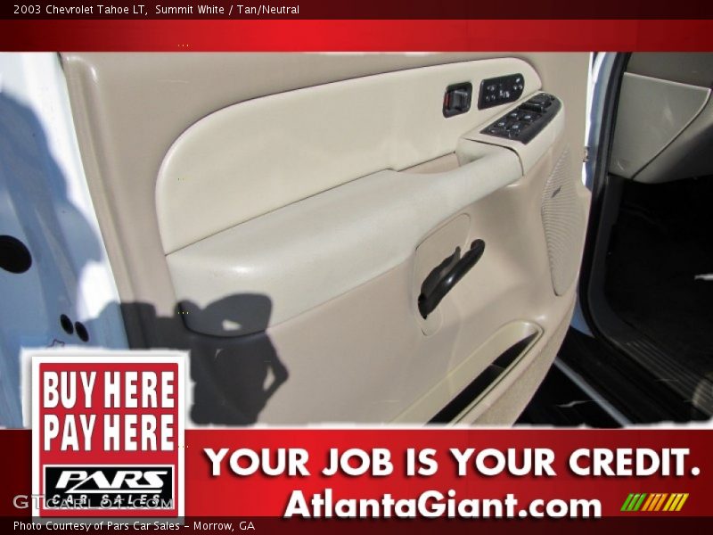 Summit White / Tan/Neutral 2003 Chevrolet Tahoe LT