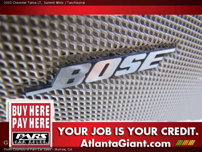 Summit White / Tan/Neutral 2003 Chevrolet Tahoe LT
