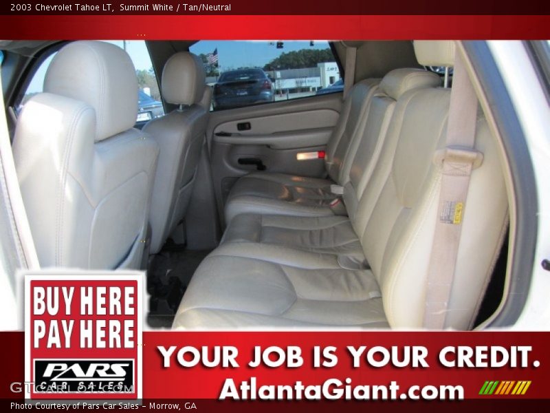 Summit White / Tan/Neutral 2003 Chevrolet Tahoe LT