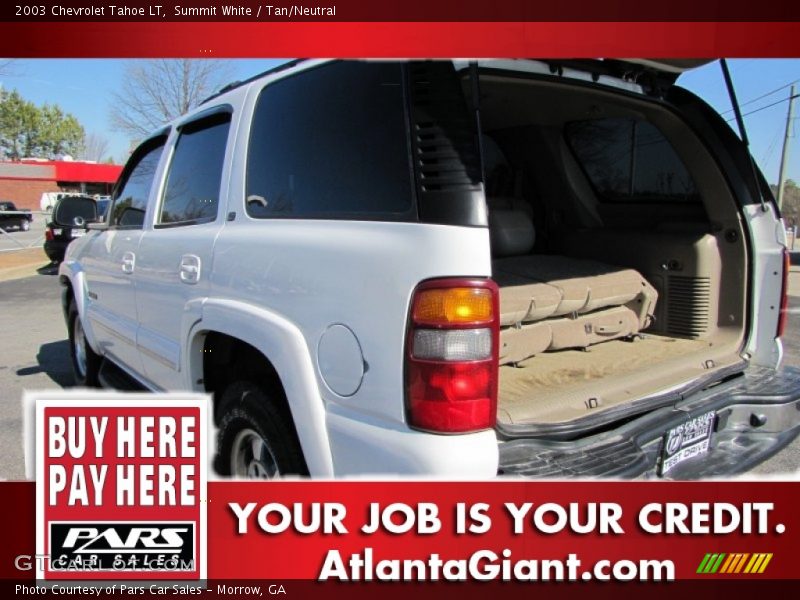 Summit White / Tan/Neutral 2003 Chevrolet Tahoe LT