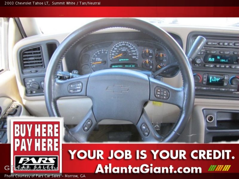 Summit White / Tan/Neutral 2003 Chevrolet Tahoe LT