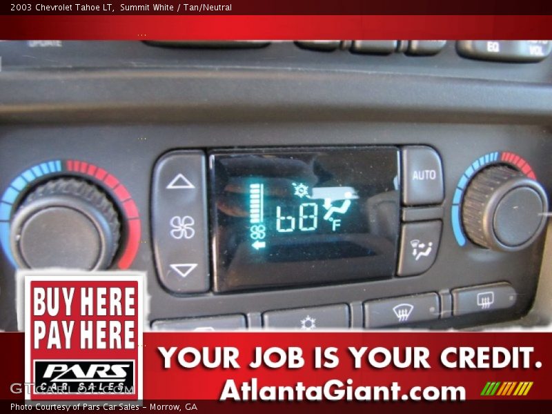Summit White / Tan/Neutral 2003 Chevrolet Tahoe LT