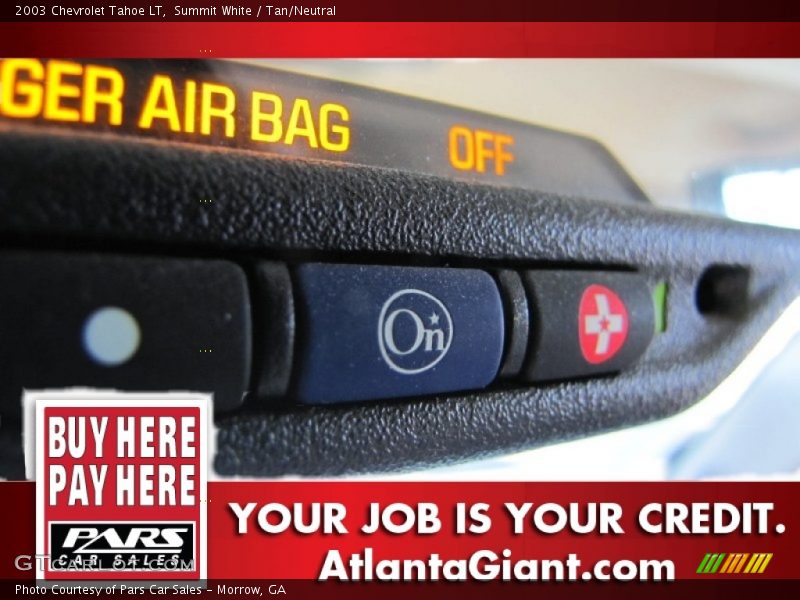 Summit White / Tan/Neutral 2003 Chevrolet Tahoe LT