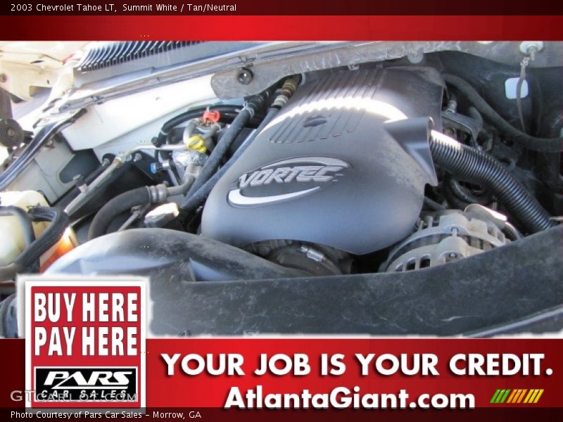 Summit White / Tan/Neutral 2003 Chevrolet Tahoe LT