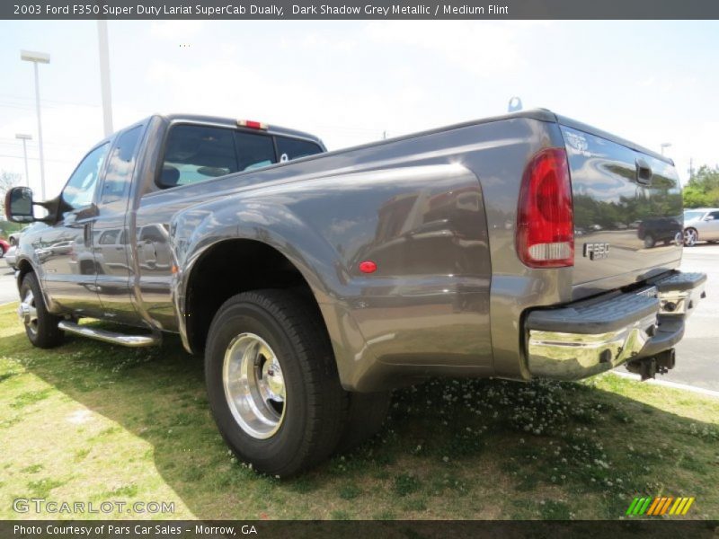Dark Shadow Grey Metallic / Medium Flint 2003 Ford F350 Super Duty Lariat SuperCab Dually