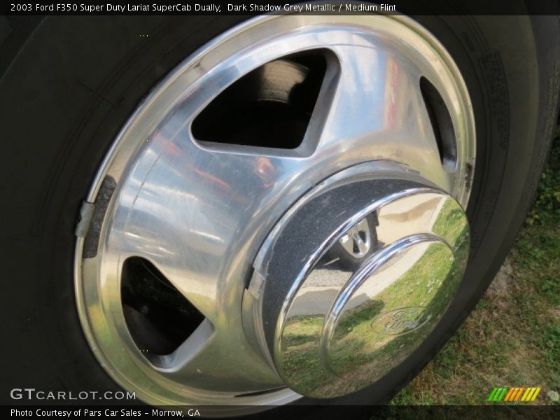 Dark Shadow Grey Metallic / Medium Flint 2003 Ford F350 Super Duty Lariat SuperCab Dually