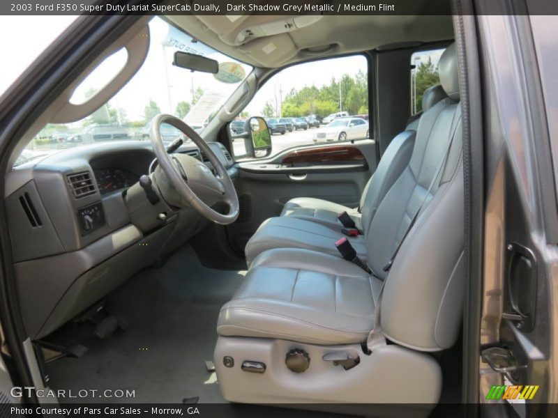  2003 F350 Super Duty Lariat SuperCab Dually Medium Flint Interior