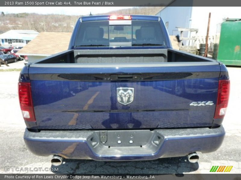 True Blue Pearl / Black 2013 Ram 1500 Sport Crew Cab 4x4