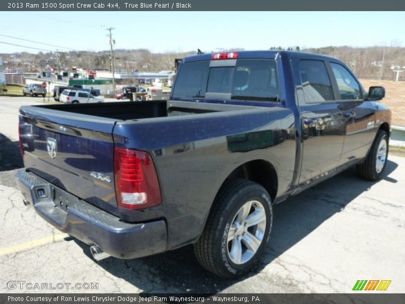 True Blue Pearl / Black 2013 Ram 1500 Sport Crew Cab 4x4
