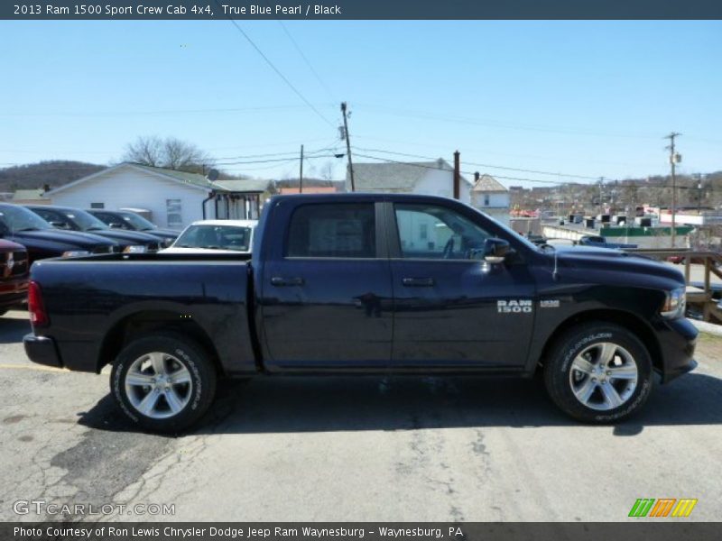 True Blue Pearl / Black 2013 Ram 1500 Sport Crew Cab 4x4