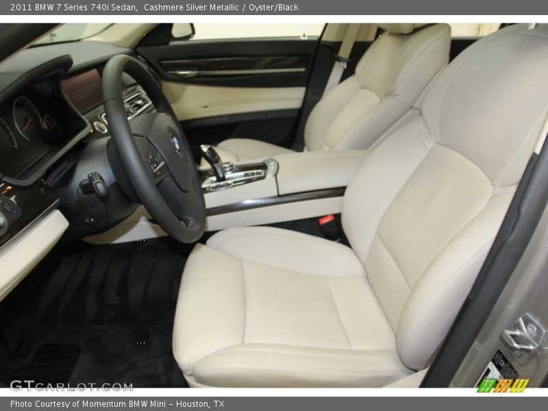  2011 7 Series 740i Sedan Oyster/Black Interior