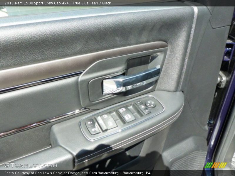 True Blue Pearl / Black 2013 Ram 1500 Sport Crew Cab 4x4
