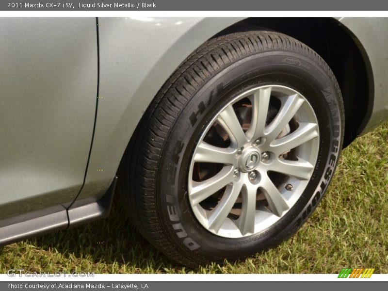 Liquid Silver Metallic / Black 2011 Mazda CX-7 i SV
