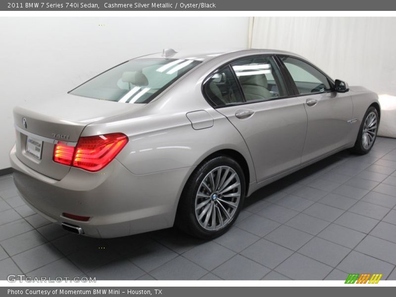 Cashmere Silver Metallic / Oyster/Black 2011 BMW 7 Series 740i Sedan