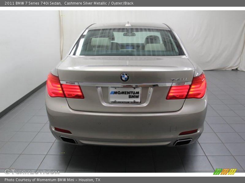 Cashmere Silver Metallic / Oyster/Black 2011 BMW 7 Series 740i Sedan