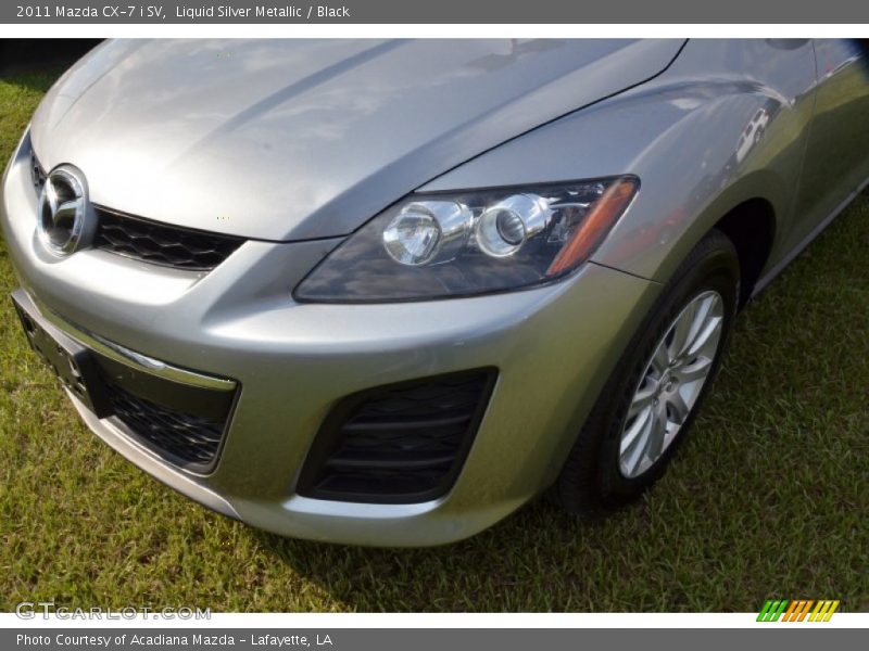 Liquid Silver Metallic / Black 2011 Mazda CX-7 i SV