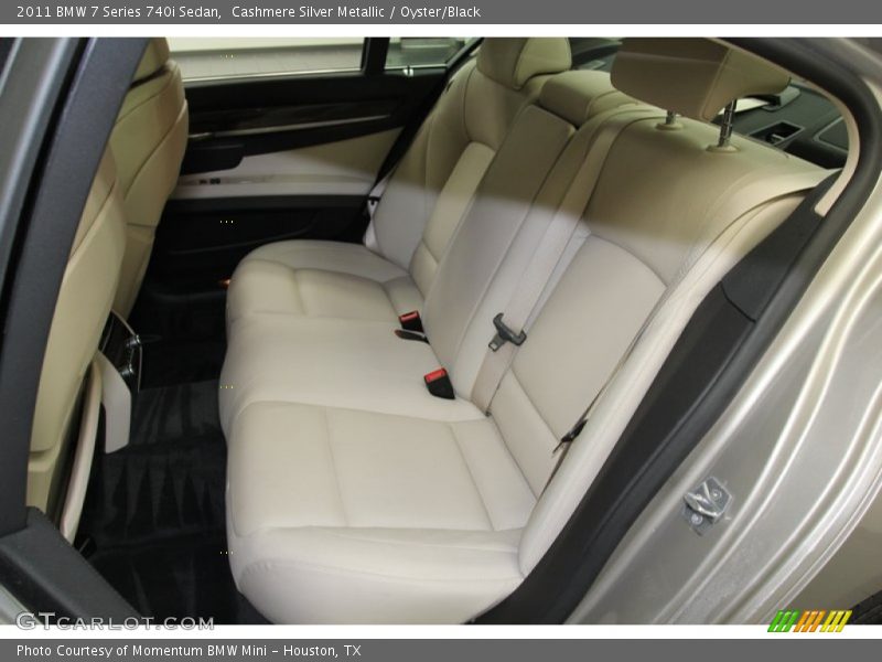 Rear Seat of 2011 7 Series 740i Sedan