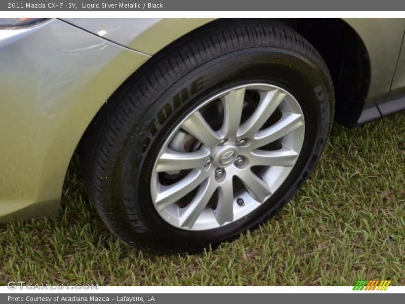 Liquid Silver Metallic / Black 2011 Mazda CX-7 i SV