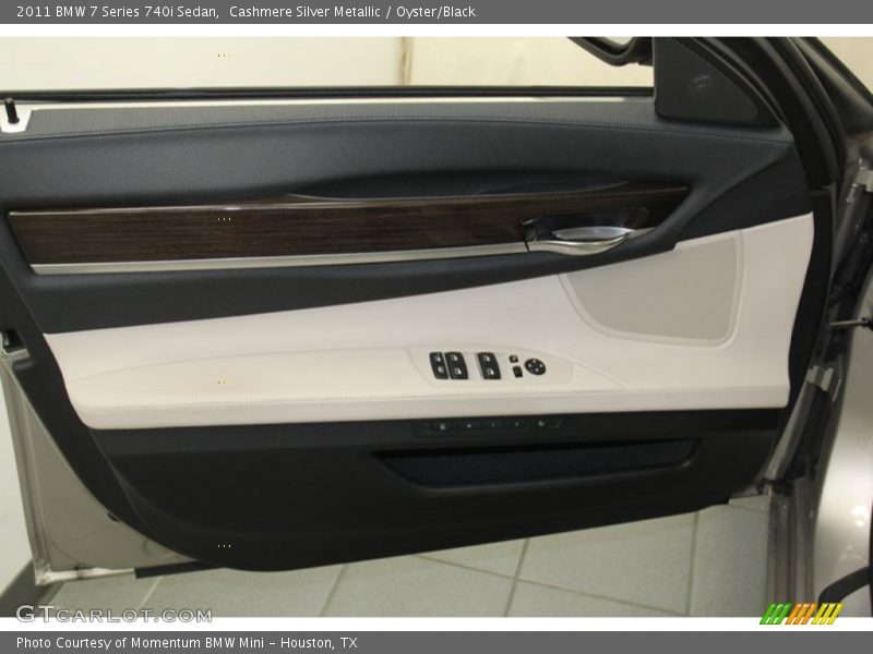 Cashmere Silver Metallic / Oyster/Black 2011 BMW 7 Series 740i Sedan