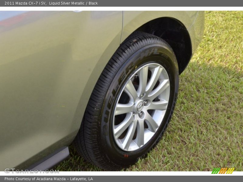 Liquid Silver Metallic / Black 2011 Mazda CX-7 i SV