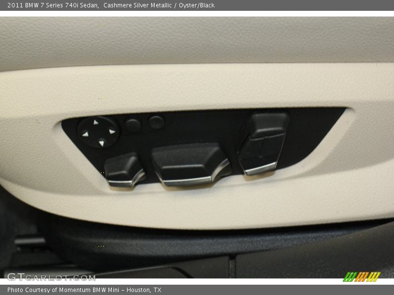 Cashmere Silver Metallic / Oyster/Black 2011 BMW 7 Series 740i Sedan