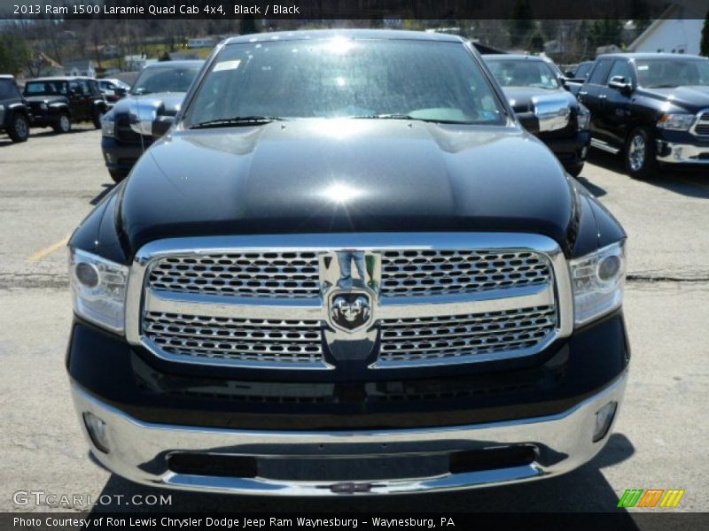 Black / Black 2013 Ram 1500 Laramie Quad Cab 4x4