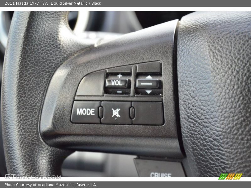 Liquid Silver Metallic / Black 2011 Mazda CX-7 i SV