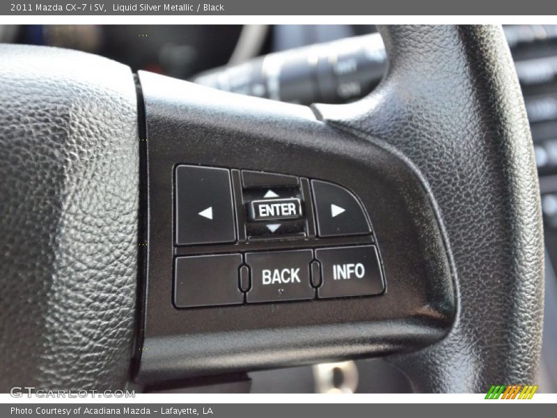 Liquid Silver Metallic / Black 2011 Mazda CX-7 i SV