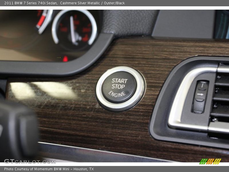 Cashmere Silver Metallic / Oyster/Black 2011 BMW 7 Series 740i Sedan