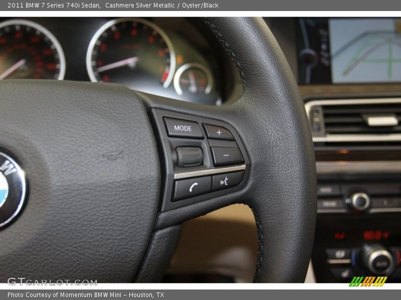 Cashmere Silver Metallic / Oyster/Black 2011 BMW 7 Series 740i Sedan
