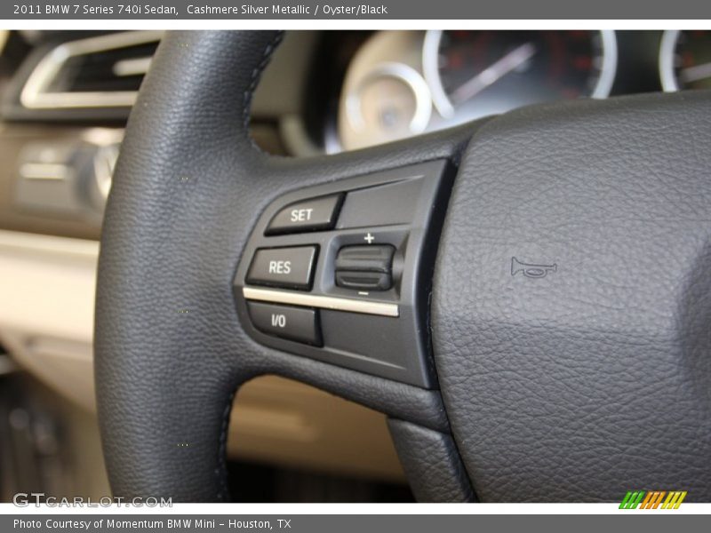 Cashmere Silver Metallic / Oyster/Black 2011 BMW 7 Series 740i Sedan