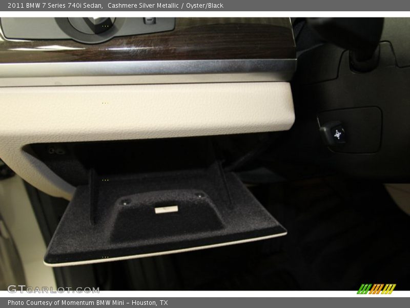 Cashmere Silver Metallic / Oyster/Black 2011 BMW 7 Series 740i Sedan