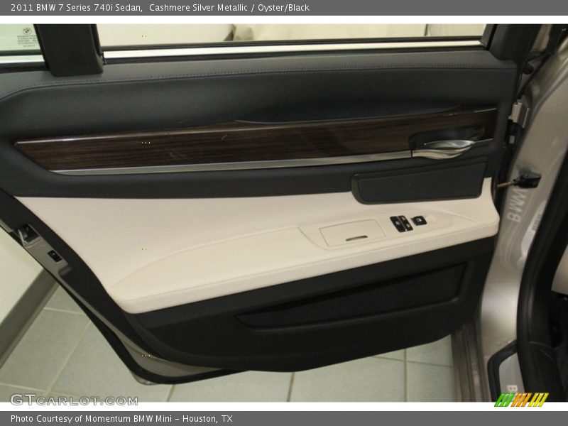 Cashmere Silver Metallic / Oyster/Black 2011 BMW 7 Series 740i Sedan