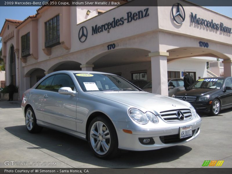 Iridium Silver Metallic / Black 2009 Mercedes-Benz CLK 350 Coupe