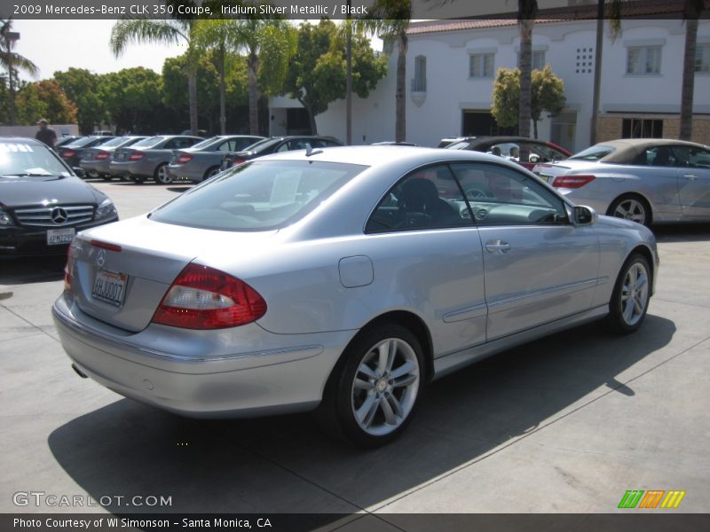 Iridium Silver Metallic / Black 2009 Mercedes-Benz CLK 350 Coupe